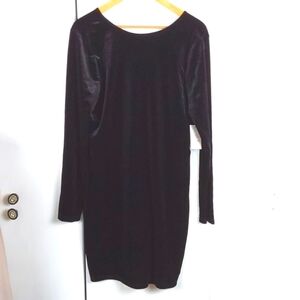 Cara Santana X Nine West Black Velvet Whimsigoth Neutral Dress Winter Sexy Sz.XL